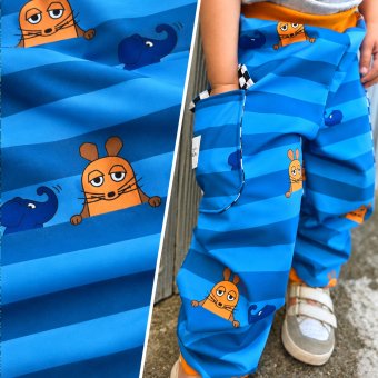 Vorbestellung! SOFTSHELL DieMaus Streifen BLAU 