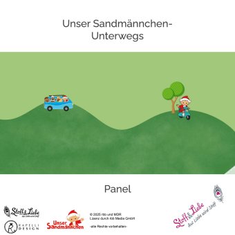 JERSEY Sandmännchen UNTERWEGS PANEL 72 cm 
