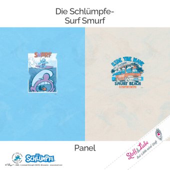 Schlümpfe SURF SMURF PANEL 95 cm 
