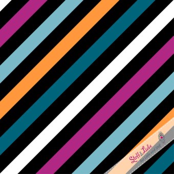 CANVAS Urban Jungle DIAGONAL PETROL 