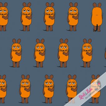 RESTE! DieMaus - Vorne-Hinten DENIM JERSEY 