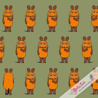 Reste! DieMaus - Vorne-Hinten OLIV JERSEY 