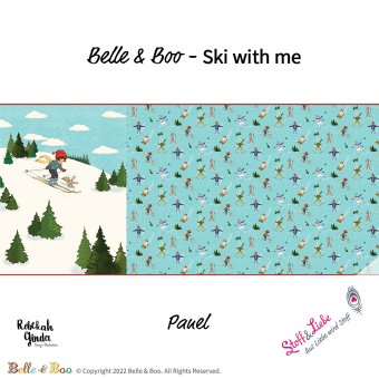 Sweat Belle & Boo SKI WITH ME - PANEL 