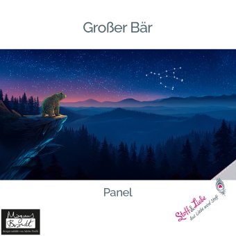 SWEAT 80 CM PANEL Großer Bär 