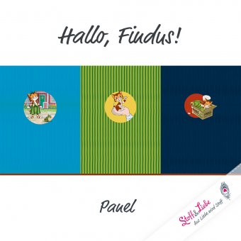 Reste! Hallo Findus - Panel - JERSEY - DUNKELBLAU 