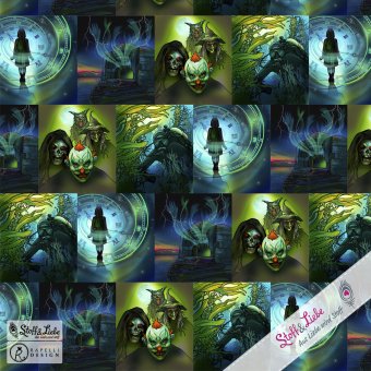 Reststück 0,5m!Die Drei ??? - KLASSIKER - FRENCH TERRY 