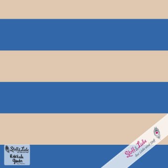 RESTE ! Magic is ... BLOCKSTREIFEN BLAU-BEIGE 