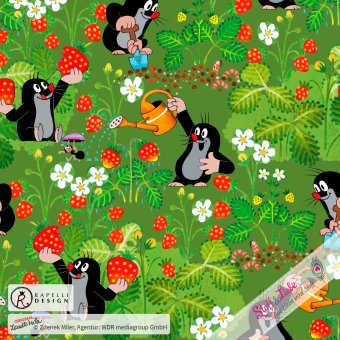 CANVAS Maulwurf Erdbeeren Oliv 