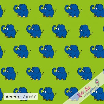 Die Maus - ELEFANT - GRASGRÜN JERSEY 