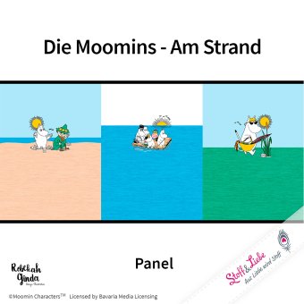 RESTE! Jersey MOOMINS am Strand - PANEL 