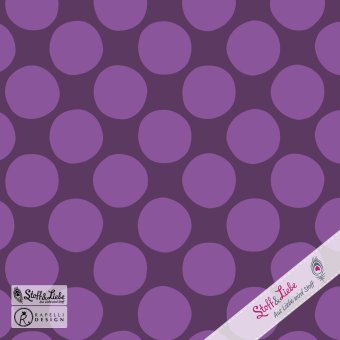 CANVAS POMPOMS PURPLE 