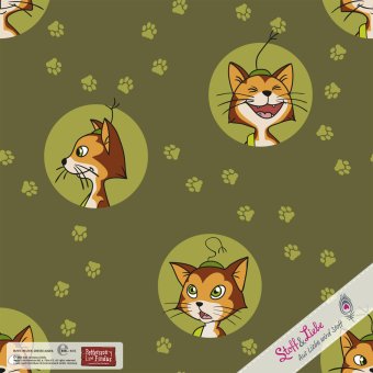 Jersey FINDUS DOTTIES Oliv 