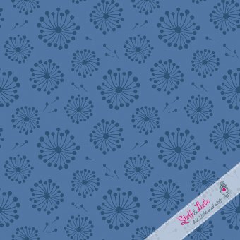 Vorbestellung: POPELINE - Pusteblume DOLDEN Blau 
