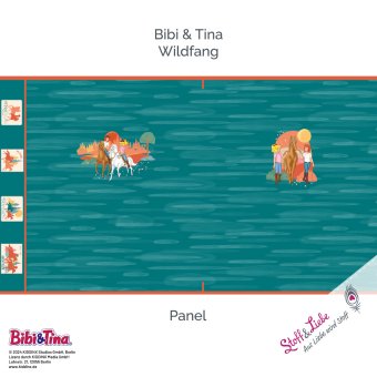 Bibi & Tina WILDFANG PANEL 80 cm Petrol 