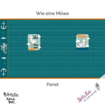 PreO SWEAT Wie eine MÖWE PANEL 85 cm 
