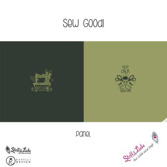 Sommersweat Sew Good PANEL OLIV 