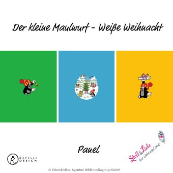 RESTE !MAULWURF JERSEY Weiße Weihnacht PANEL 