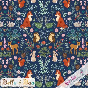Jersey BELLE & BOO Midnight Forest BLAU 