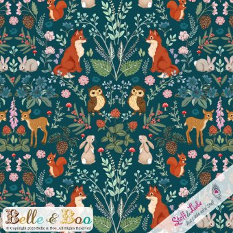 Jersey BELLE & BOO Midnight Forest DUNKELGRÜN 