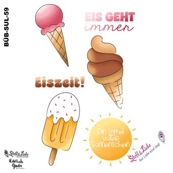 Bügelbild A4 - EIS GEHT IMMER! 