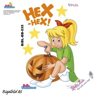 Bügelbild A5 -BIBI BLOCKSBERG Halloween #35 