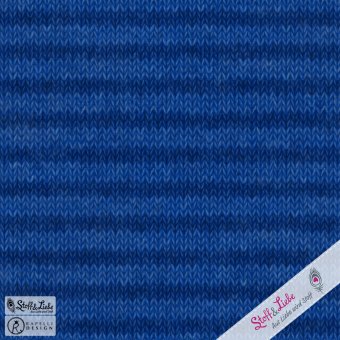 Reste!  KUSCHEL-Sweat MUCKEL-STREIFEN BLAU 