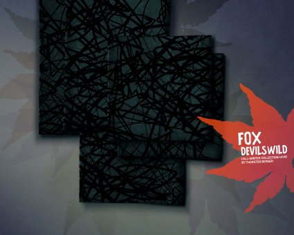 Sommersweat FOX DEVILS WILD KOMBI KRICKELKRACKEL by Thorsten Berger BLAU 