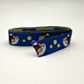 3 METER WEBBAND Maulwurf Gute Nacht Dunkelblau 