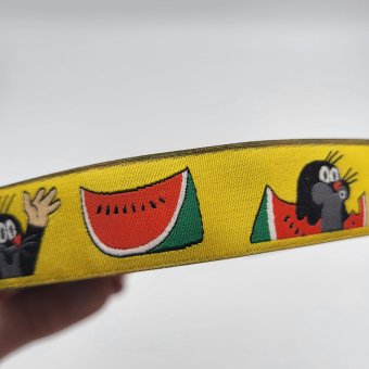 3 METER WEBBAND Maulwurf MELONE Gelb 