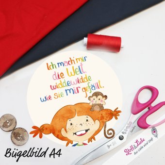 XL Bügelbild WIDDE WIDDE 