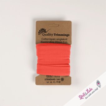 3 Meter Jersey Schrägband 20mm PEACH 