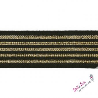 Gummiband BLACK-GOLD 25 mm 