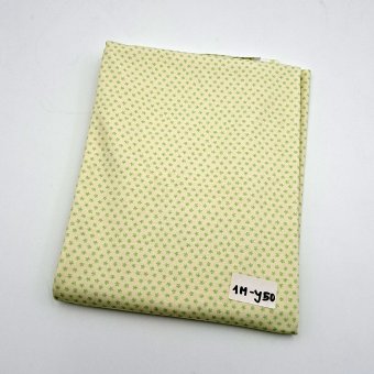 Y50 - 1m Jersey MINI DAISIES Zartgrün 