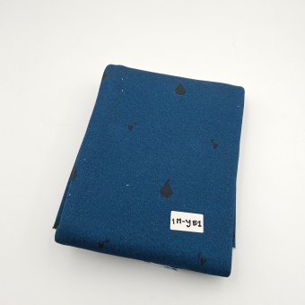 Y51 - 1m Kuschelsweat: SEGELBOOT Schwarz 