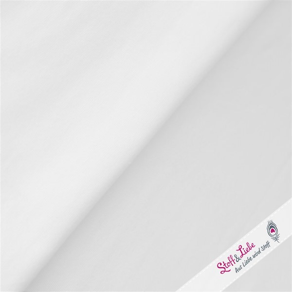 50 cm PAMUK Bündchen WEISS