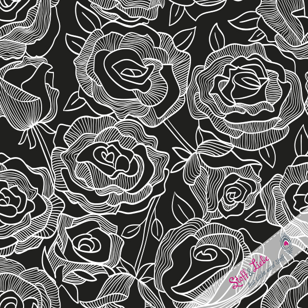 Jersey LA VIE EN ROSE - SCHWARZ