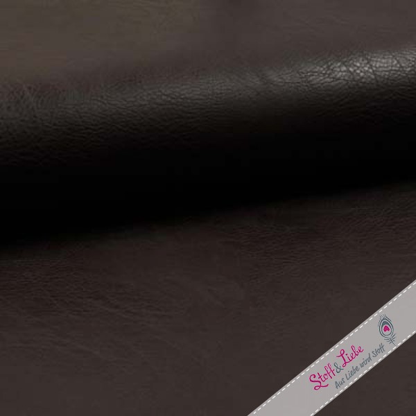 Kunstleder - VINTAGE LEATHER - BRAUN