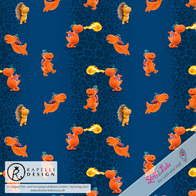 Drache Kokosnuss FEUERFESTE FREUNDE BLAU