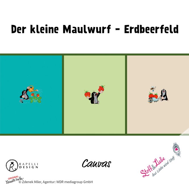 RESTE! Maulwurf Erdbeerfeld - PANEL PETROL
