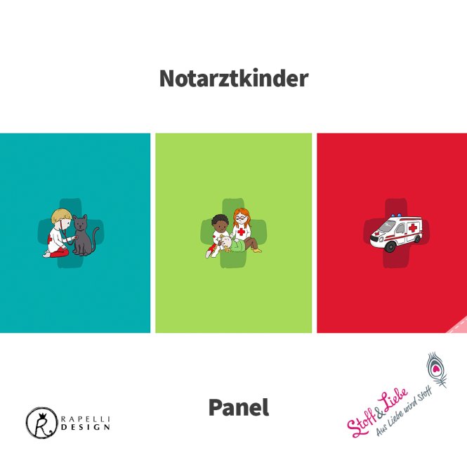 Notarztkinder - Panel 2 Türkis-Grün-Rot