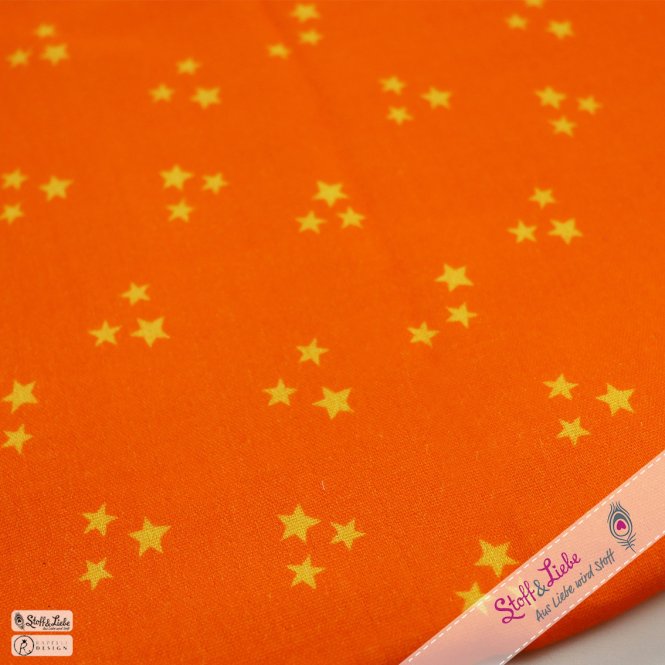 Musselin - Classix STERNE ORANGE