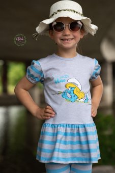 RESTE ! SCHLÜMPFE Sky Blue - PANEL SCHLUMPFINE 