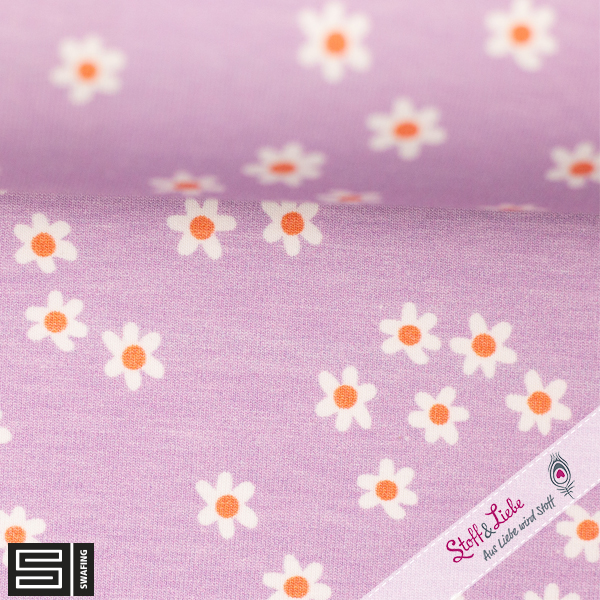 CHOSE HAPPY Jersey by Käselotti Blümchen FLIEDER