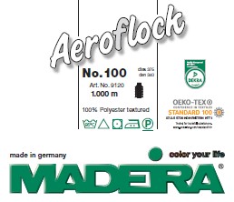MADEIRA Aeroflock Overlockgarn Bauschgarn 8010 White