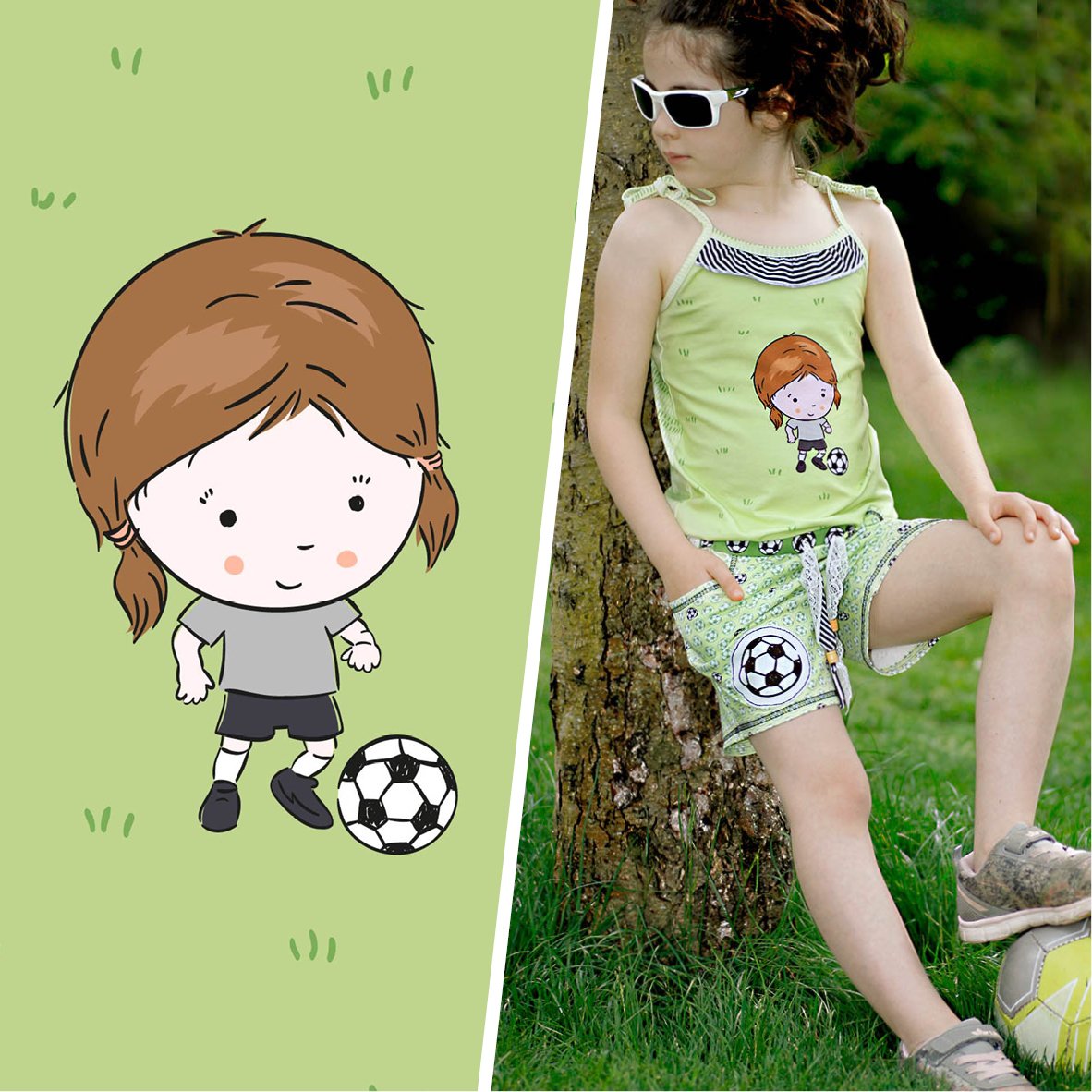 Stoffe Online Kaufen Stoff Liebe Lil Sweeties Fussball Kids
