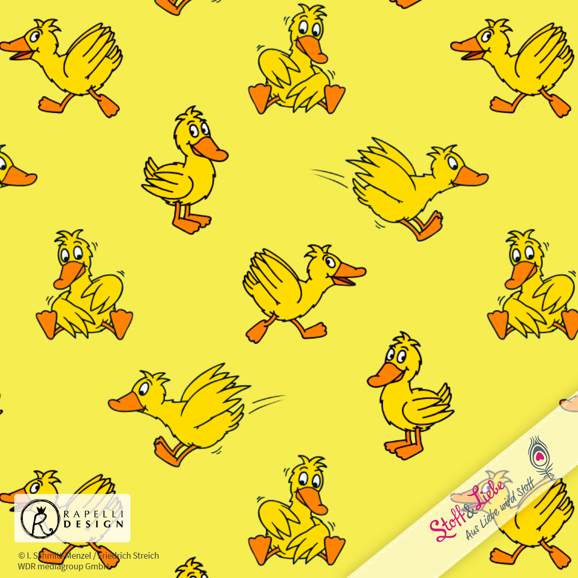 Stoffe online kaufen Stoff & Liebe Die Maus FREUNDE ENTE